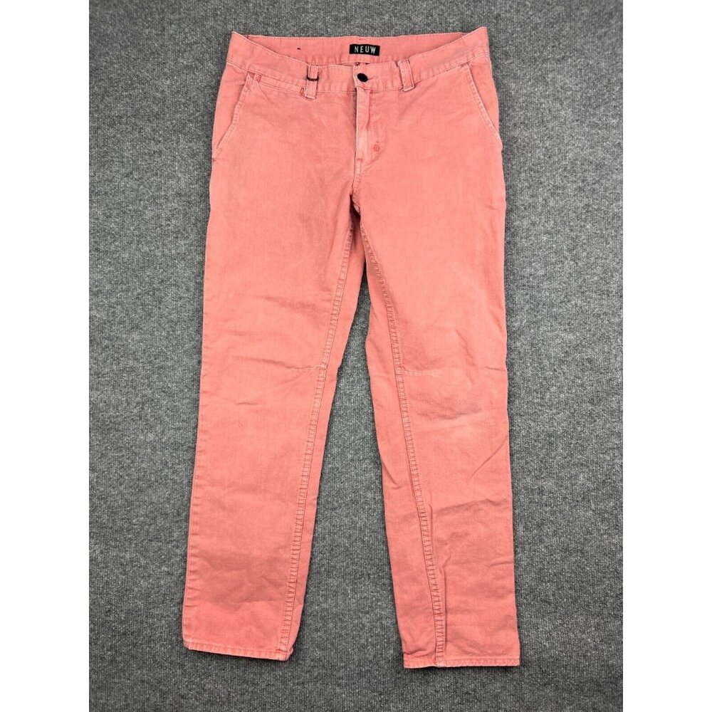 Neuw Pants Men's W32 x L28 Pink Denim Straight Leg‎ Chino Australia